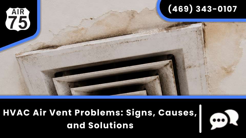 HVAC air vent problems: signs, causes, and solutions