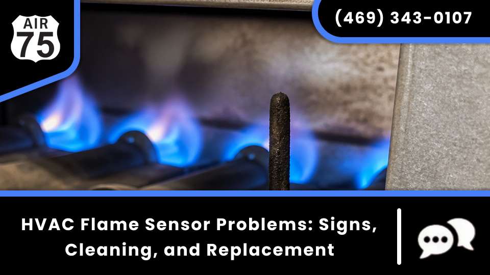 HVAC flame sensor and furnace flame sensor during flame sensor cleaning and replacement near you.