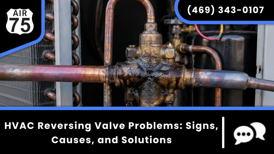 Stuck HVAC reversing valve problems before reversing valve replacement